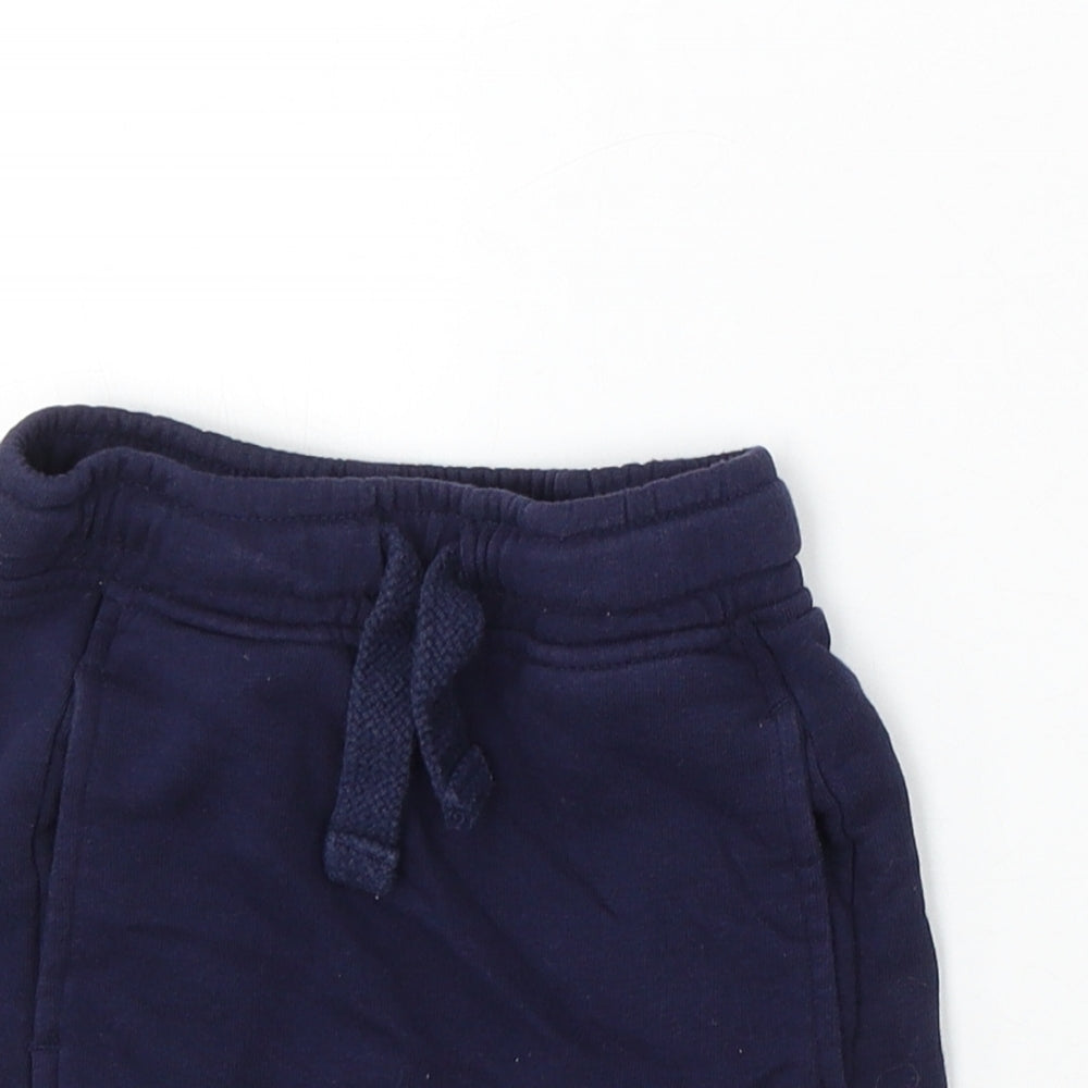 George Boys Blue Cotton Sweat Shorts Size 2-3 Years Regular