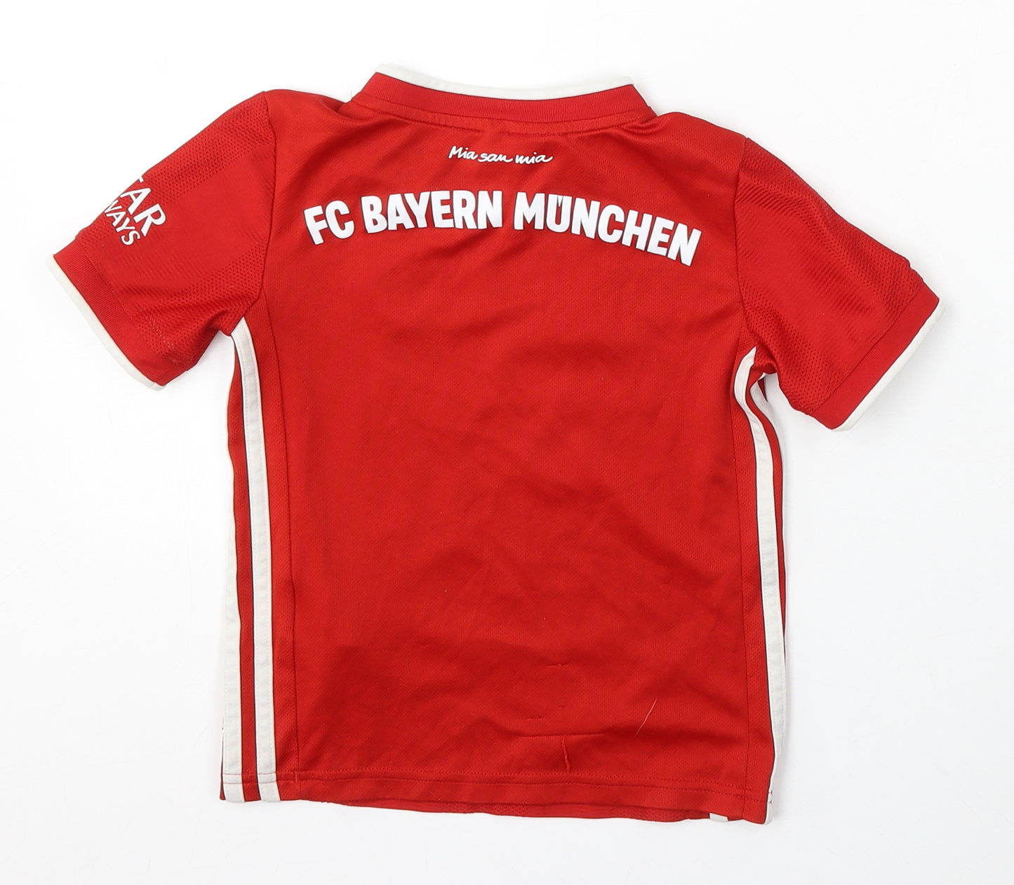 FC Bayern Boys Red Polyester Basic T-Shirt Size 12-18 Months V-Neck - Bayern Munchen