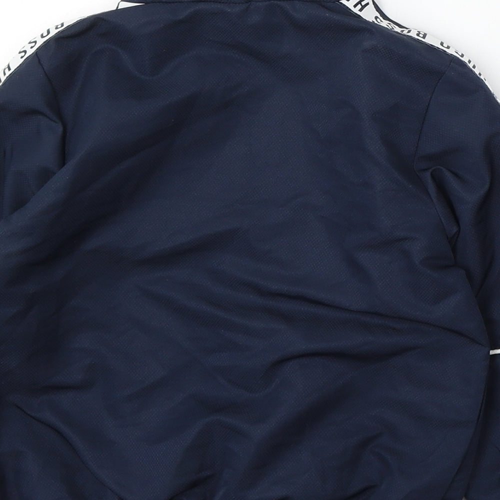 HUGO BOSS Boys Blue Jacket Size 4 Years Zip