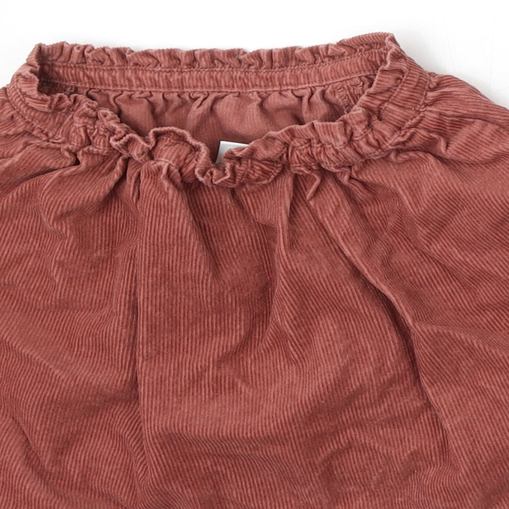 NEXT Girls Red Cotton Skater Skirt Size 2-3 Years Regular