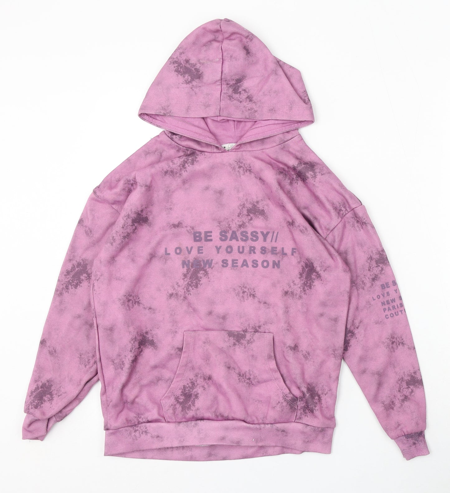 Matalan Girls Purple Polyester Pullover Hoodie Size 11 Years - Be Sassy