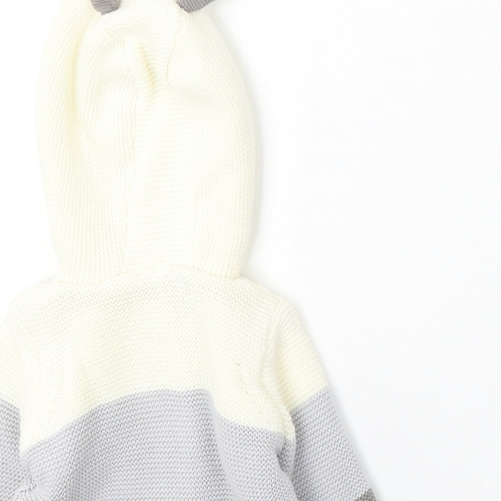 Rockabye-Baby Boys Ivory Jacket Size 0-3 Months Button - Bear