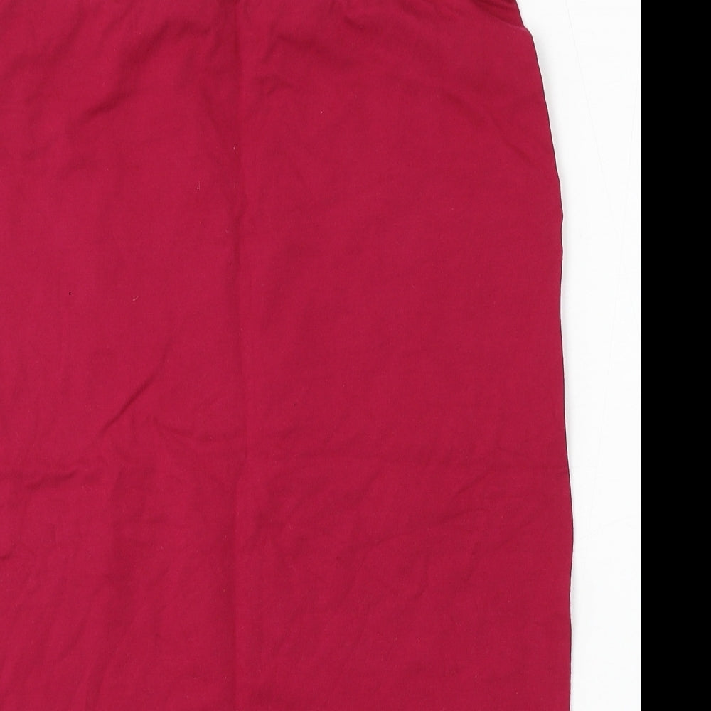 Atmosphere Womens Red Cotton Straight & Pencil Skirt Size 14