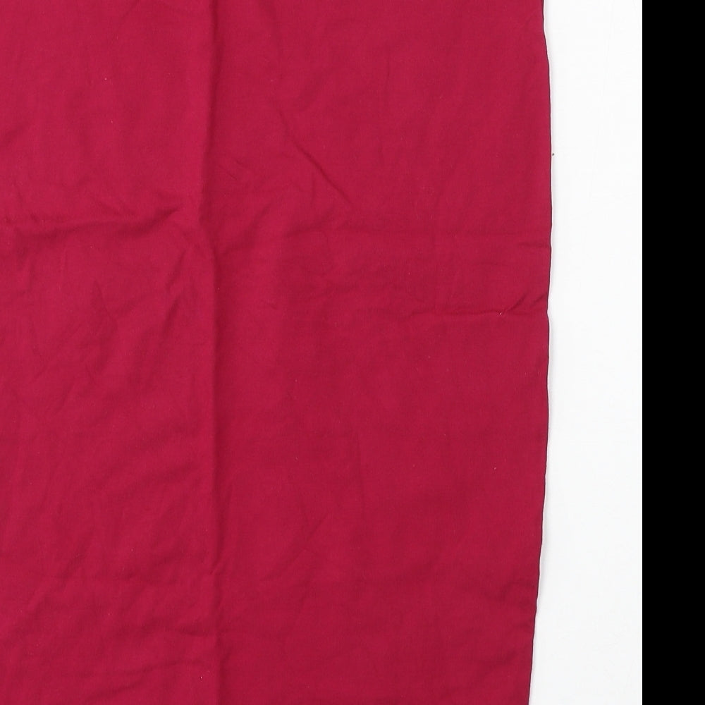 Atmosphere Womens Red Cotton Straight & Pencil Skirt Size 14