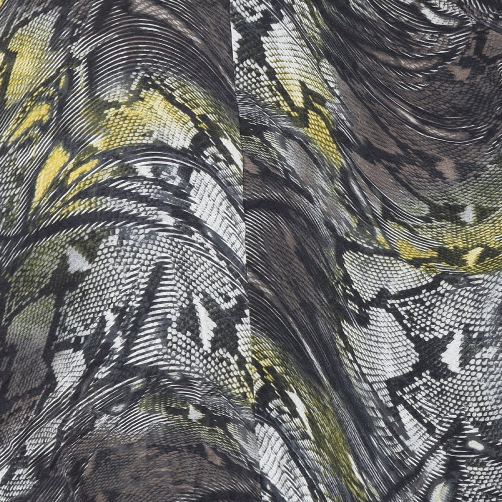 Deane&White Womens Multicoloured Geometric Viscose Basic Blouse Size 22 Round Neck