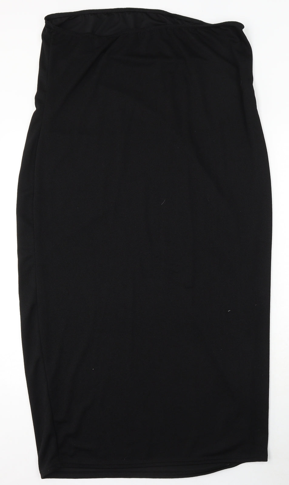 Boohoo Womens Black Viscose Straight & Pencil Skirt Size 24