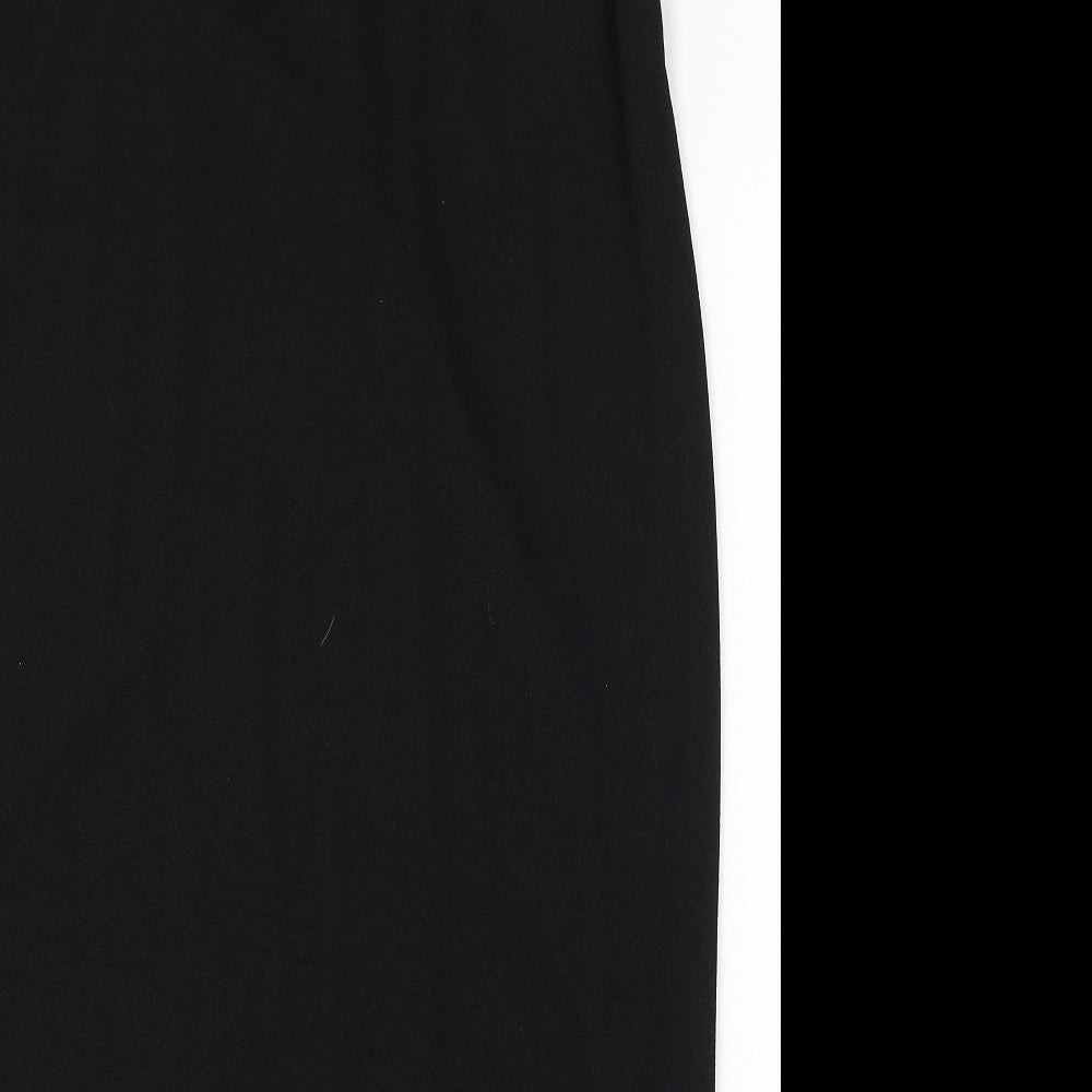 Boohoo Womens Black Viscose Straight & Pencil Skirt Size 24