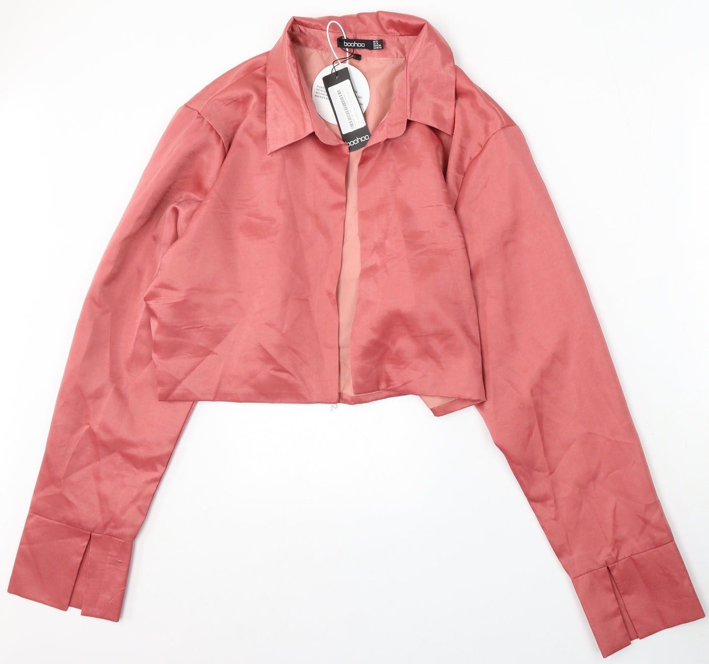 Boohoo Womens Red Jacket Size 22