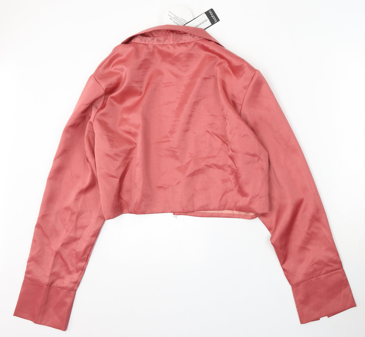 Boohoo Womens Red Jacket Size 22