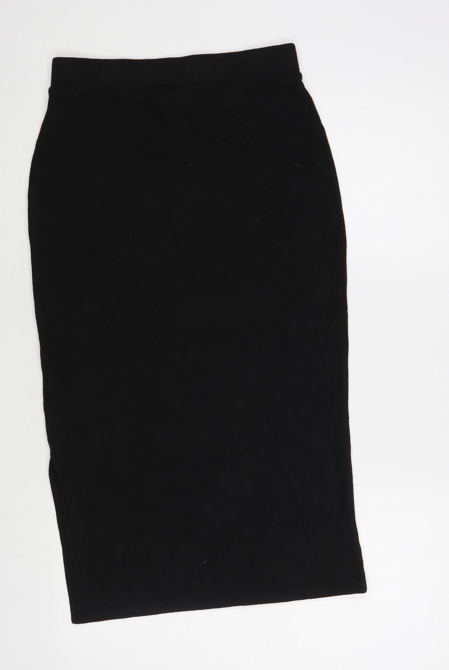 Marks and Spencer Womens Black Polyester Straight & Pencil Skirt Size 8