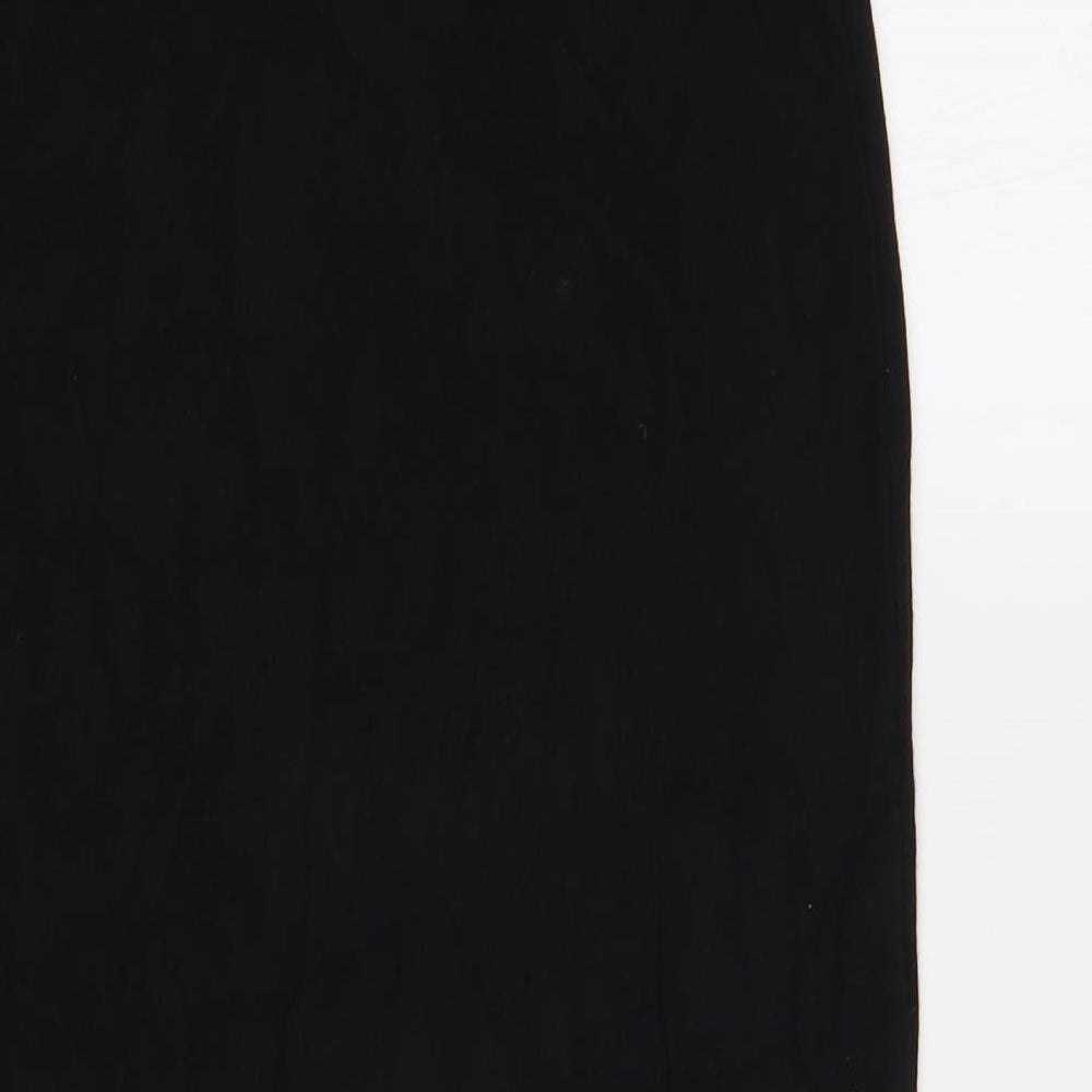 Marks and Spencer Womens Black Polyester Straight & Pencil Skirt Size 8