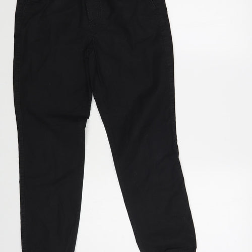Gap Boys Black Cotton Jogger Trousers Size 14-15 Years Regular Drawstring