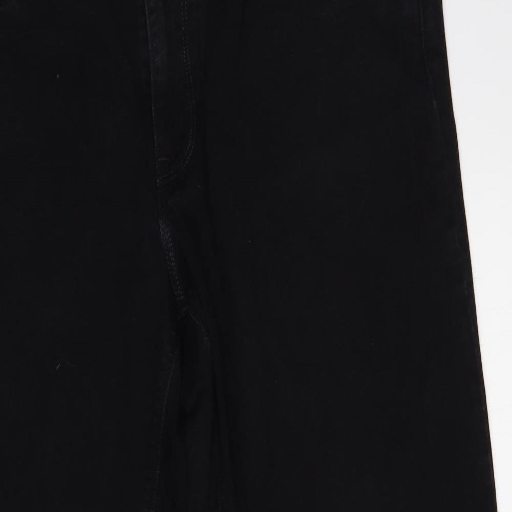 Tommy Hilfiger Mens Black Cotton Straight Jeans Size 42 in L29 in Regular Button