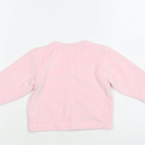 Early Days Baby Pink Cotton Cardigan Jumper Size 3-6 Months Snap - Bunny
