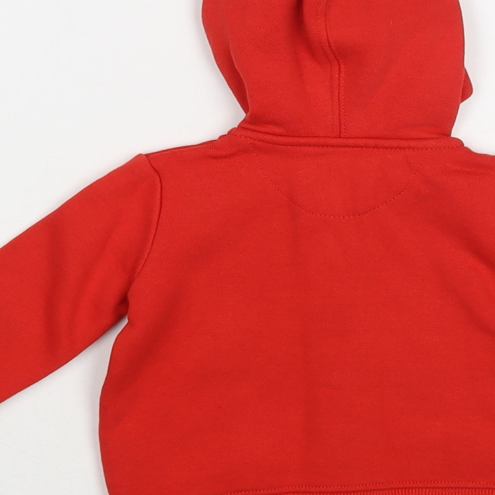 Levi's Baby Red Cotton Full Zip Jumper Size 6-9 Months Zip
