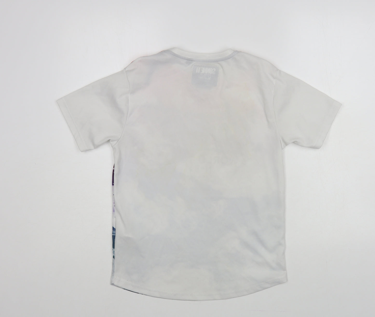 Sonetti Boys White Polyester Pullover T-Shirt Size 10-11 Years Crew Neck Pullover