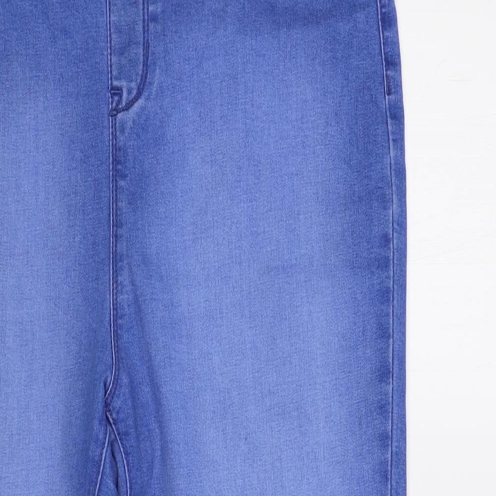 George Womens Blue Cotton Jegging Jeans Size 14 L25 in Regular