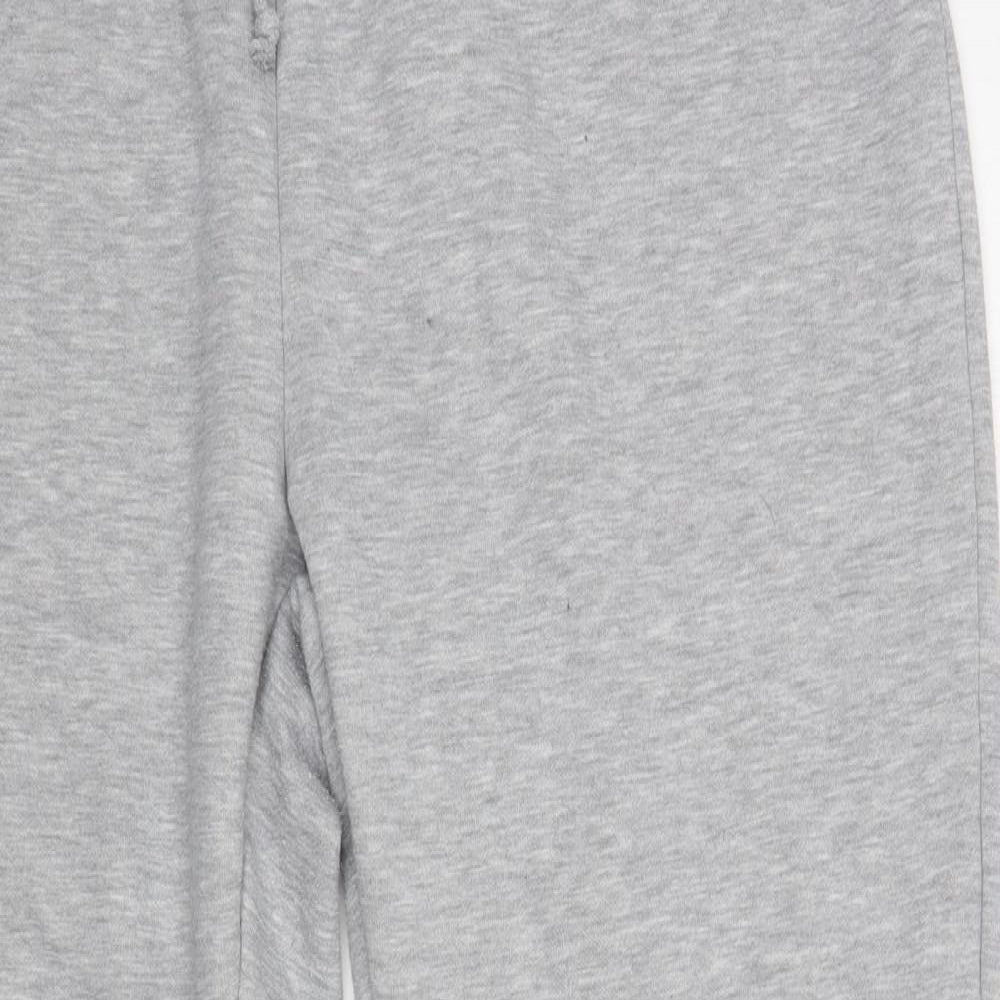 Primark Womens Grey Polyester Jogger Trousers Size 18 L28 in Regular Drawstring