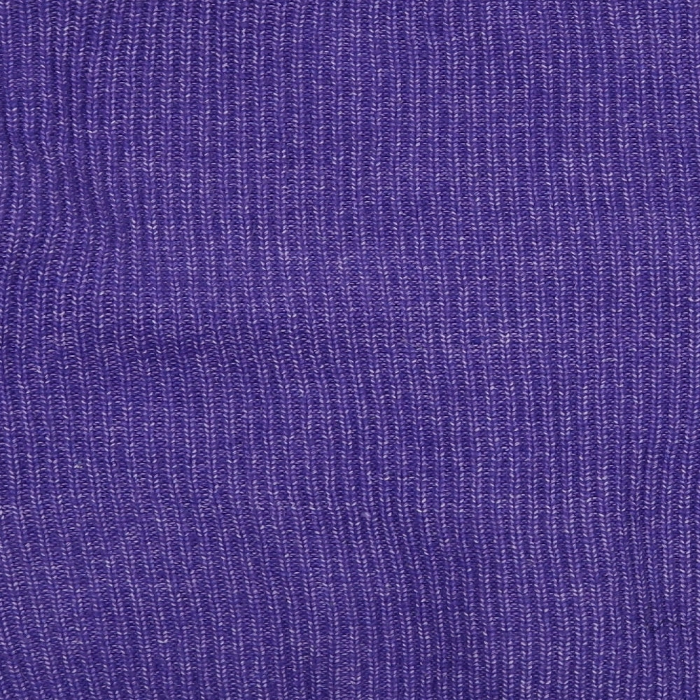F&F Womens Purple Round Neck Polyester Pullover Jumper Size 18