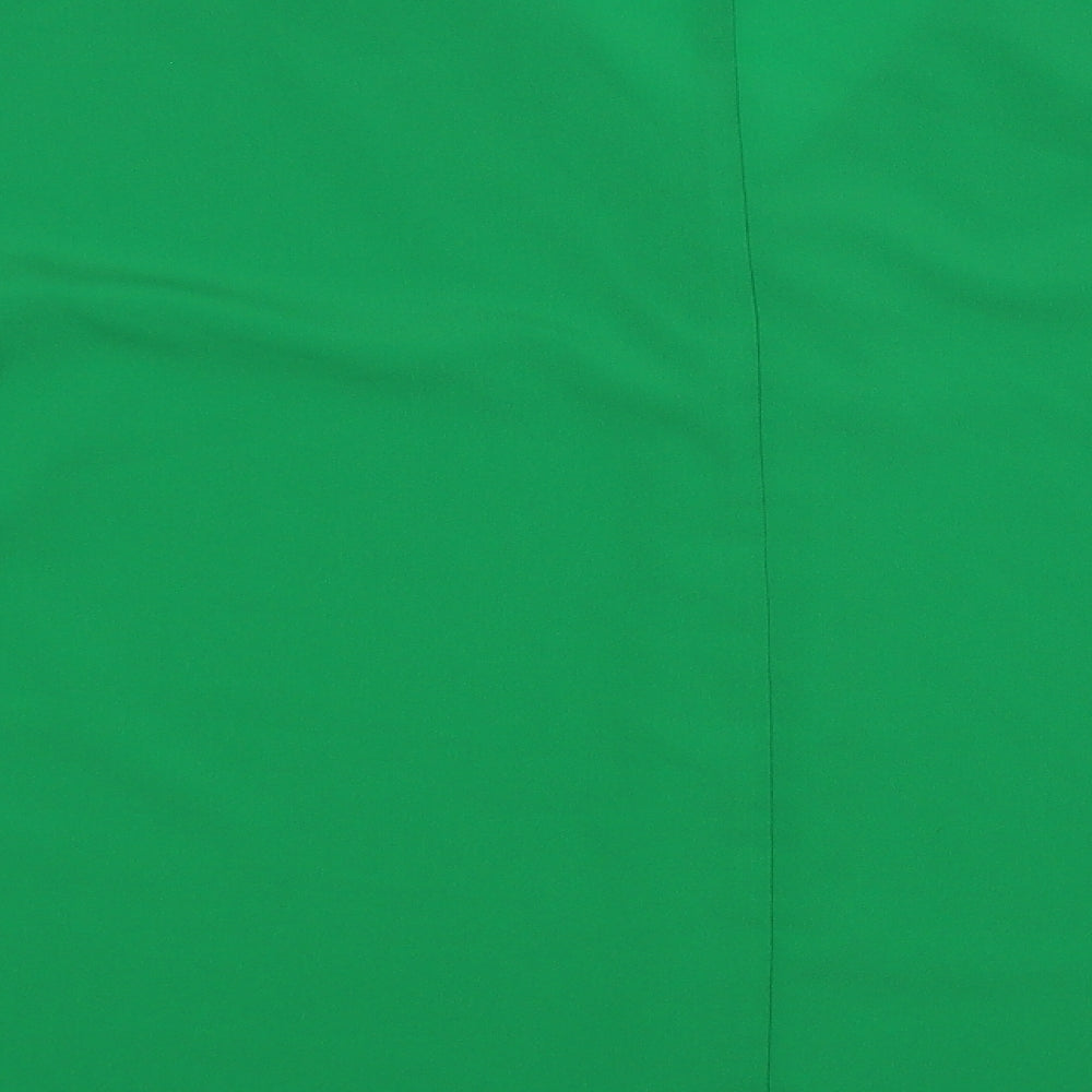 Papaya Womens Green Polyester Basic Blouse Size 18 V-Neck