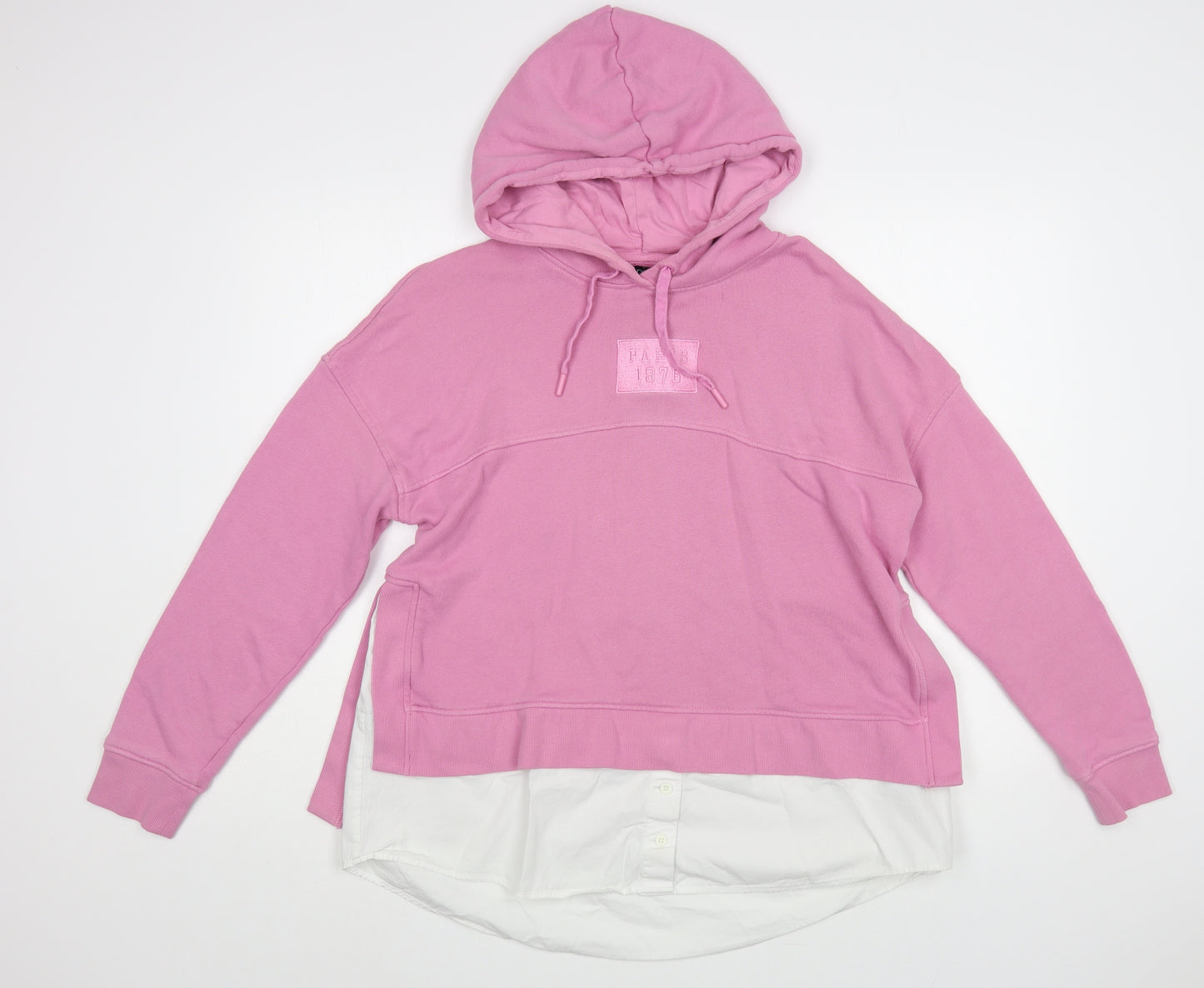 NEXT Womens Pink Cotton Pullover Hoodie Size M Pullover - Paris