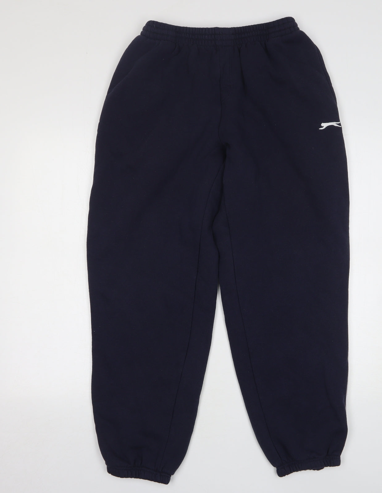 Slazenger Mens Blue Polyester Sweatpants Trousers Size L L30 in Regular Drawstring