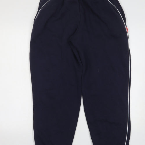 Slazenger Mens Blue Polyester Sweatpants Trousers Size L L30 in Regular Drawstring