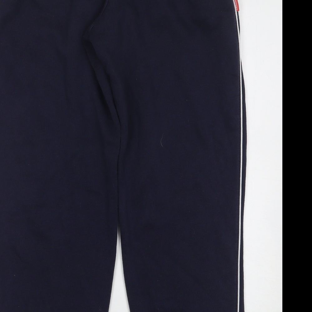 Slazenger Mens Blue Polyester Sweatpants Trousers Size L L30 in Regular Drawstring