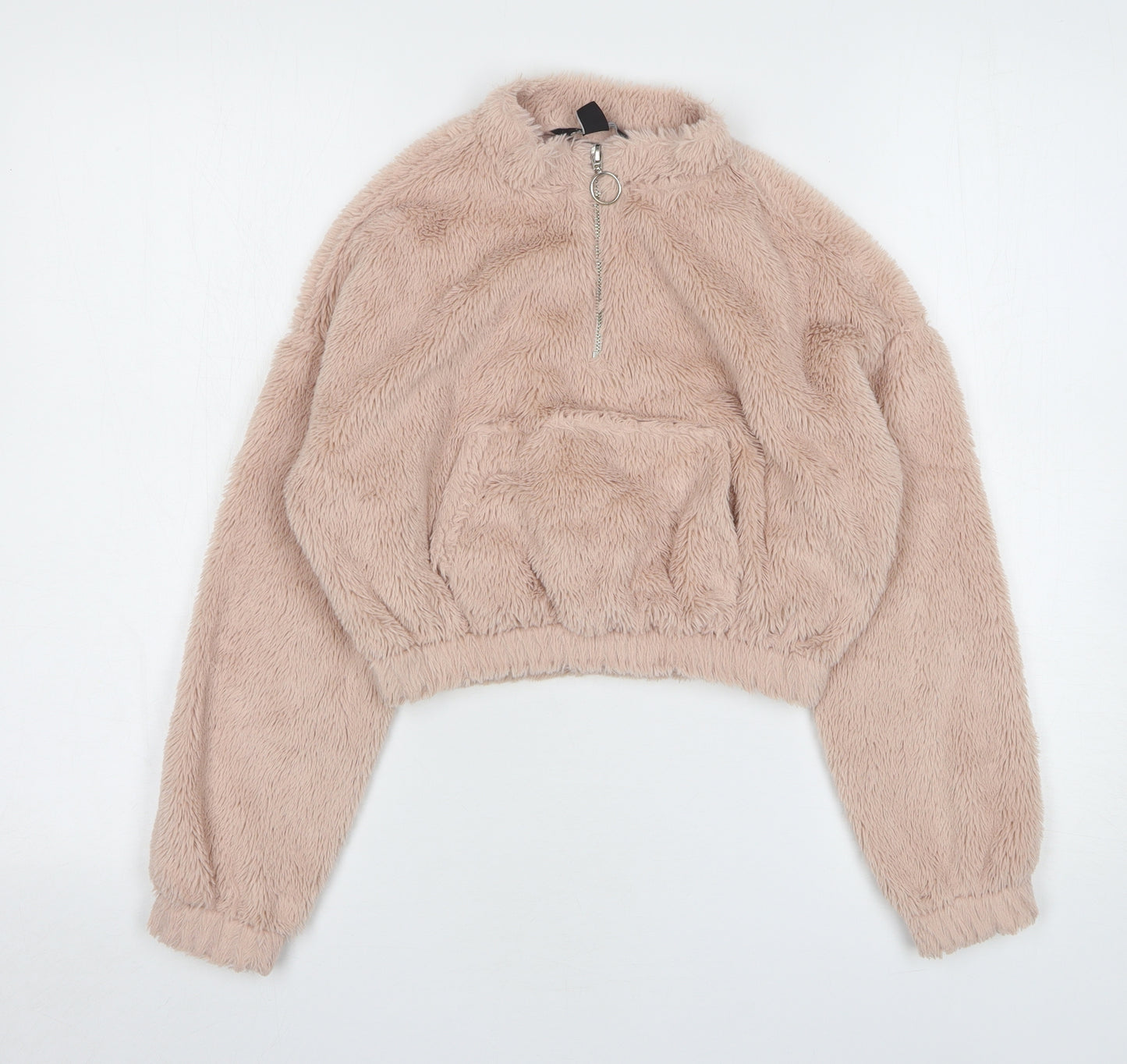 New Look Girls Pink Polyester Pullover Sweatshirt Size 10-11 Years Pullover