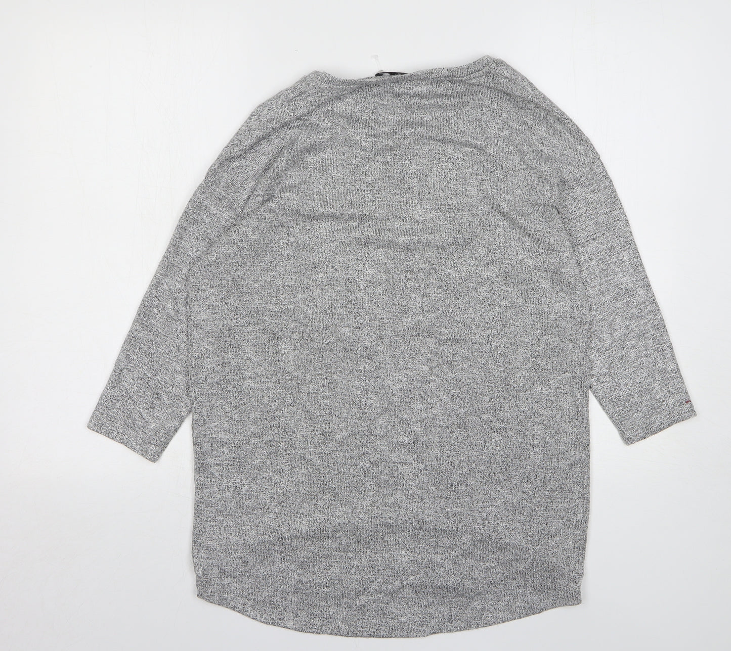 TU Womens Grey Round Neck Viscose Pullover Jumper Size 10