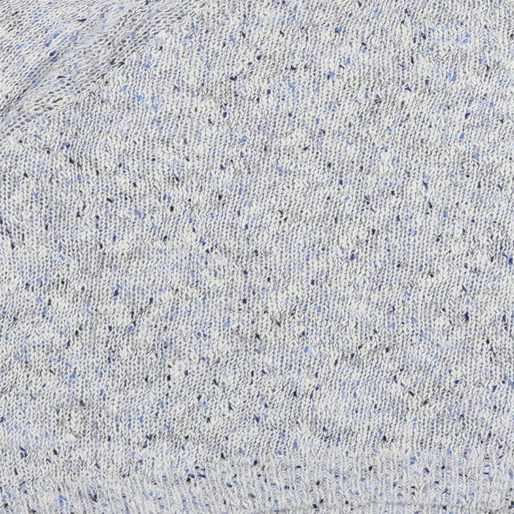 MANTARAY PRODUCTS Womens Blue Round Neck Cotton Pullover Jumper Size 14
