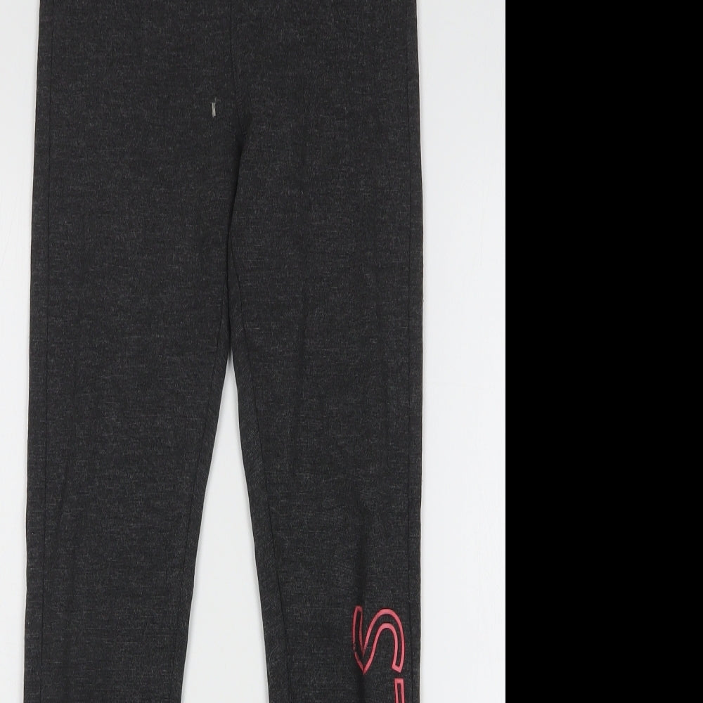 H&M Girls Grey Viscose Sweatpants Trousers Size 12 Years Regular - Start Now