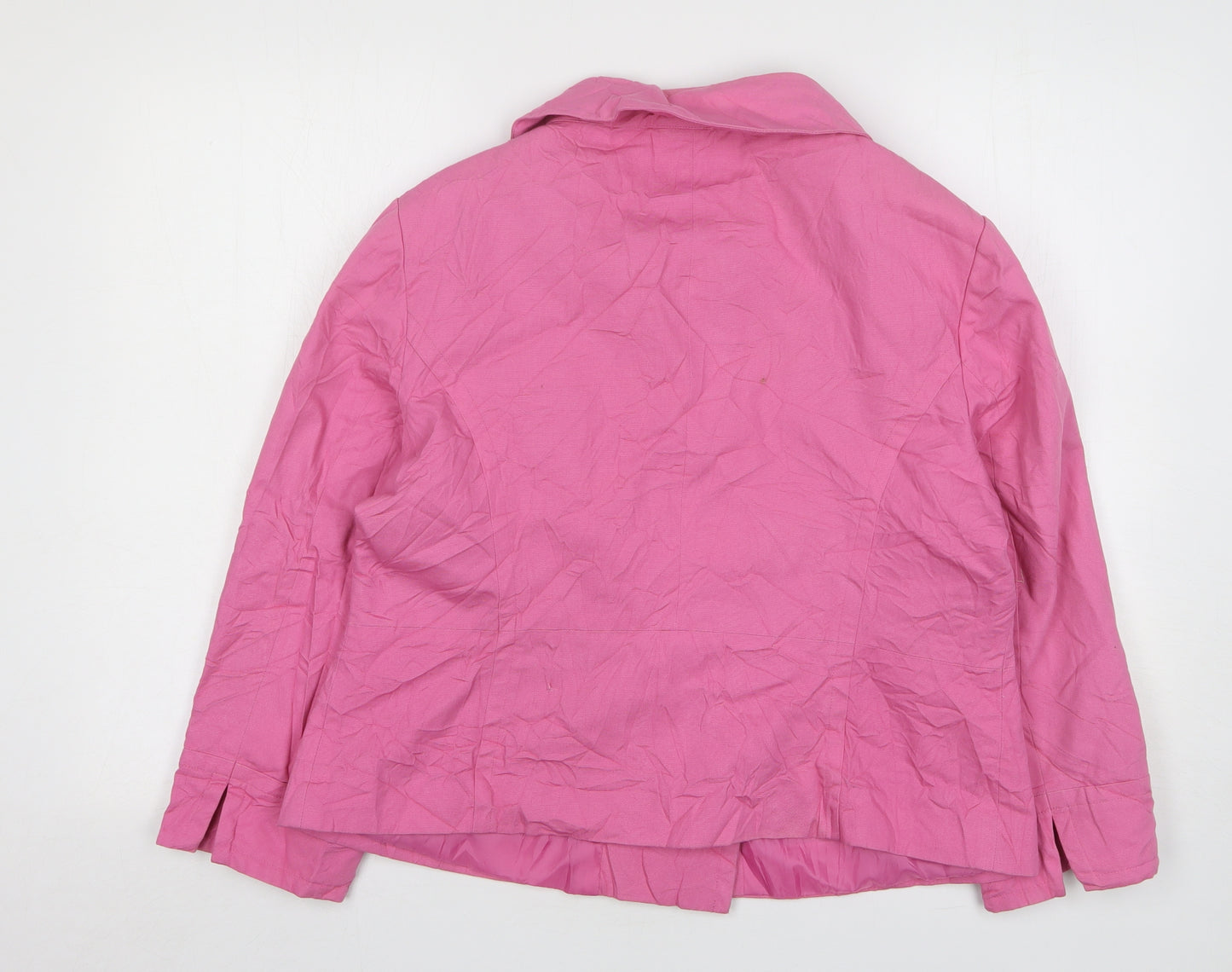 Atmosphere Womens Pink Jacket Size 18 Button