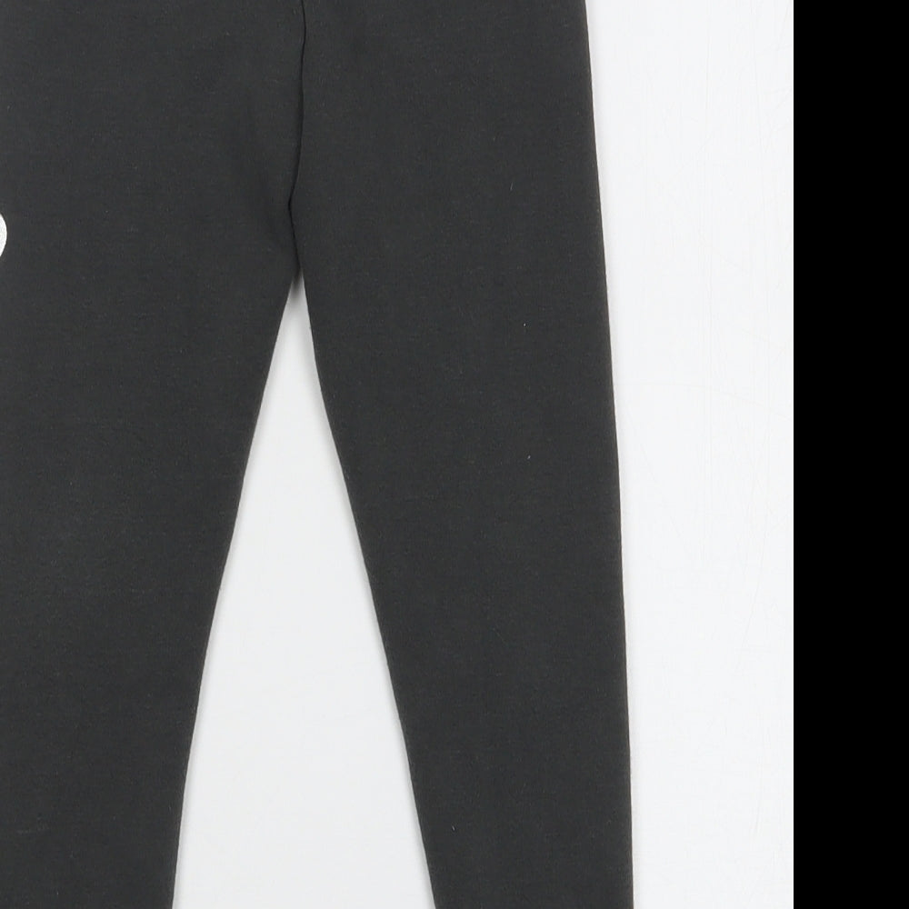 Primark Girls Grey Geometric Polyester Sweatpants Trousers Size 5-6 Years Regular Pullover - Hearts
