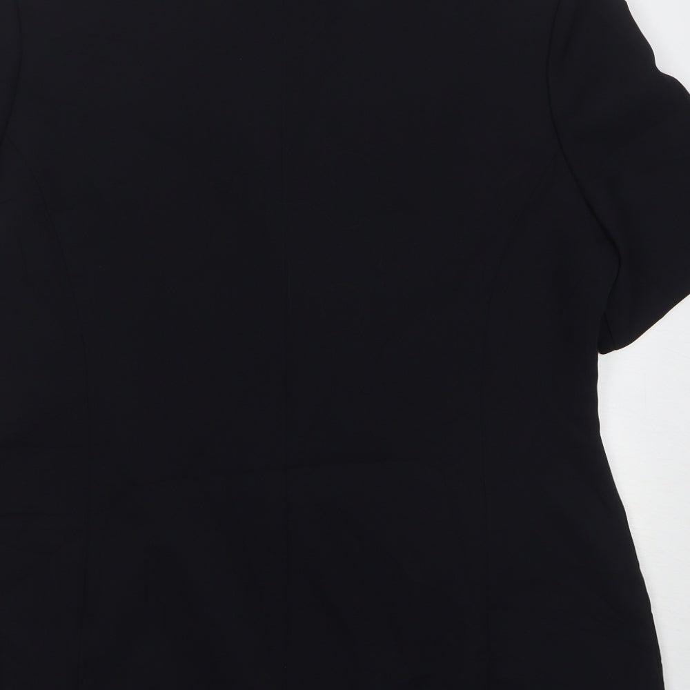 Atmosphere Womens Black Polyester Jacket Blazer Size 16