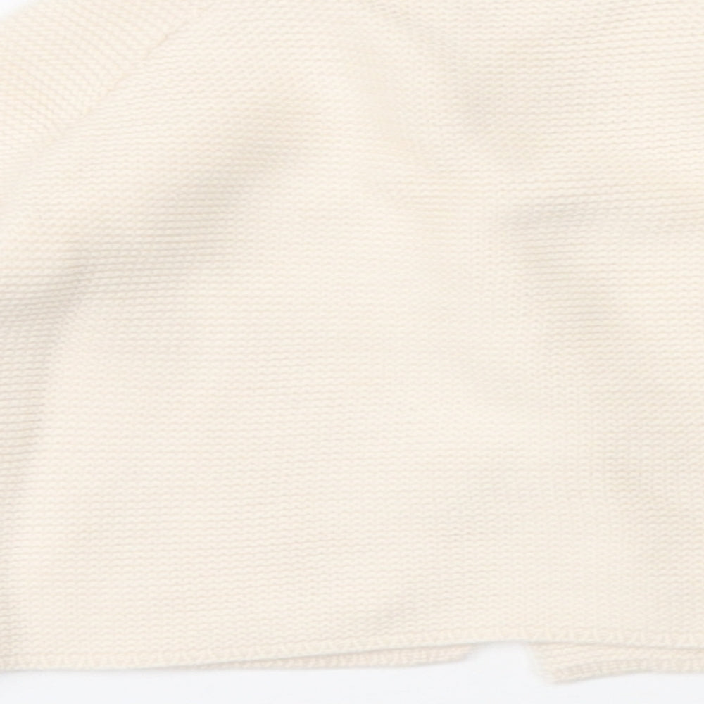 George Baby Beige Cotton Cardigan Jumper Size 3-6 Months Button