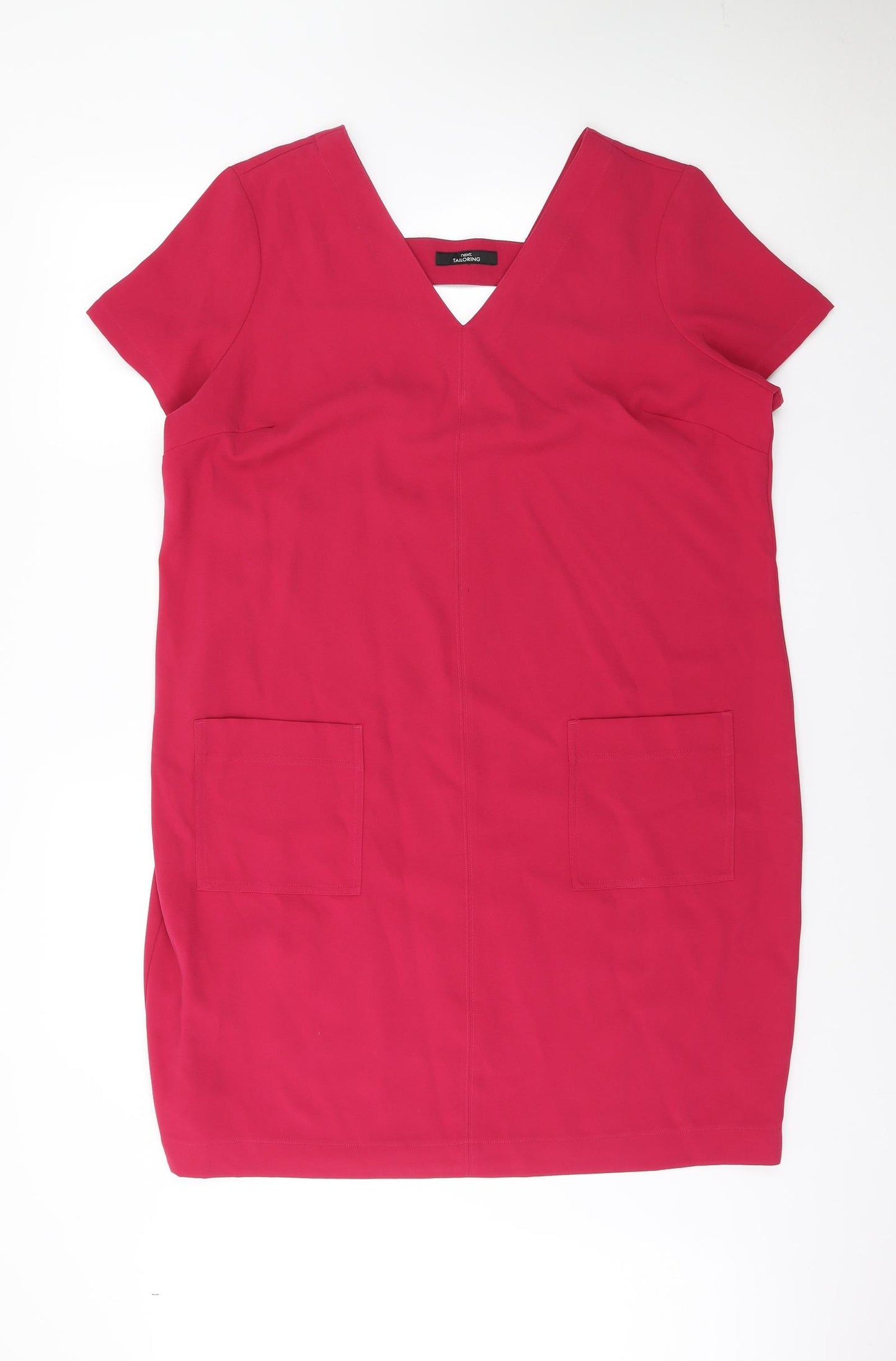 NEXT Womens Pink Polyester Sheath Size 20 V-Neck Pullover