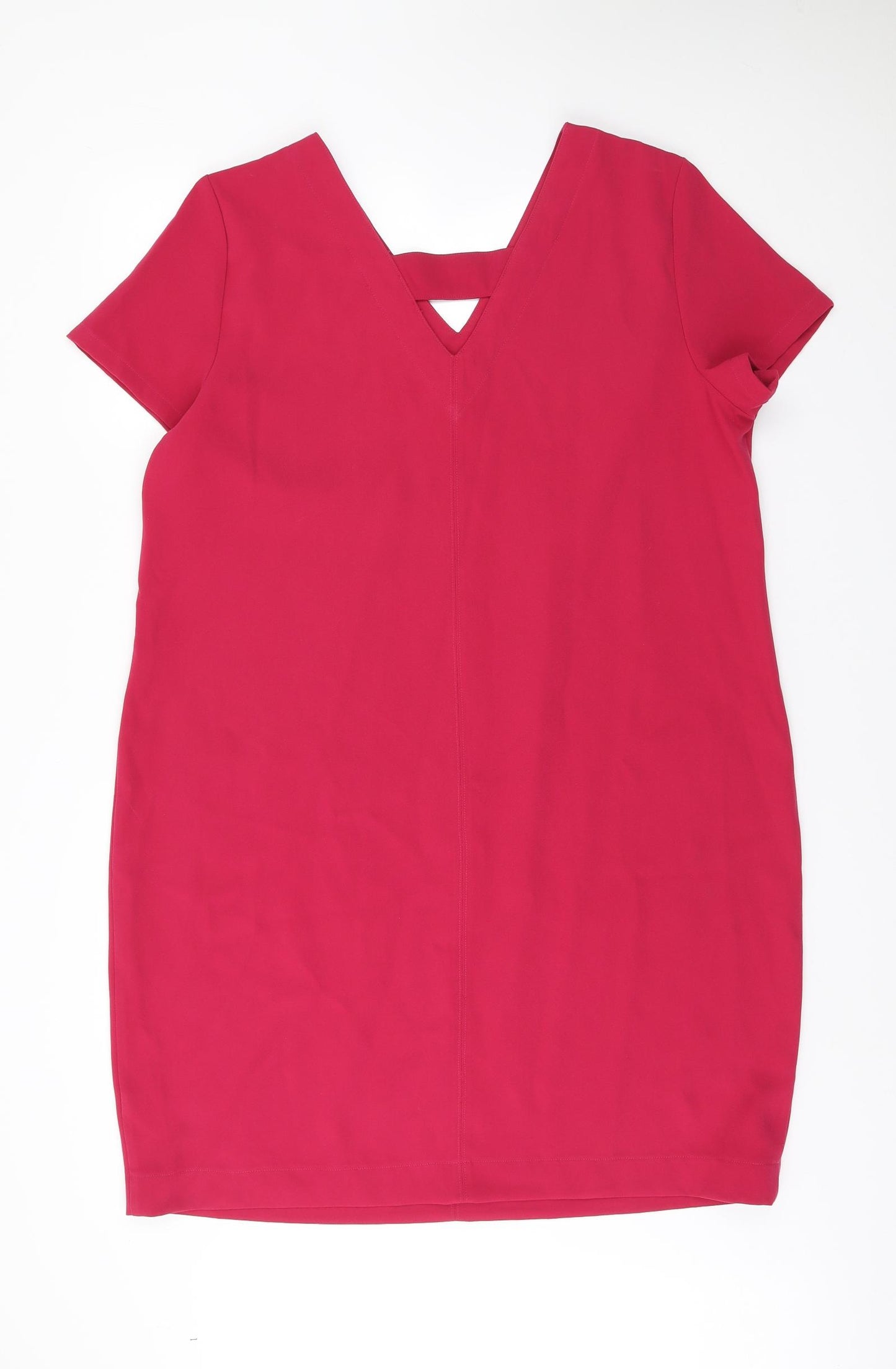 NEXT Womens Pink Polyester Sheath Size 20 V-Neck Pullover