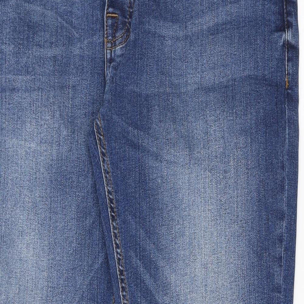 Crosshatch Mens Blue Cotton Skinny Jeans Size 36 in L31 in Slim Button