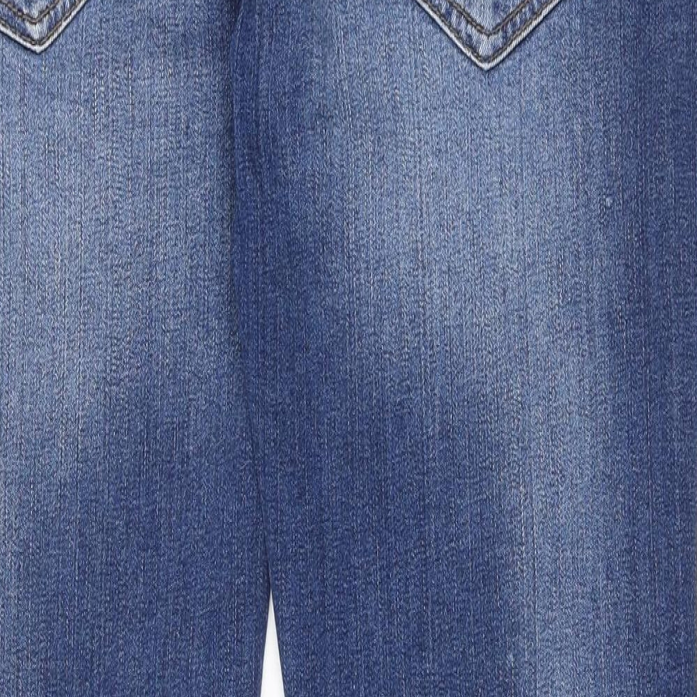 Crosshatch Mens Blue Cotton Skinny Jeans Size 36 in L31 in Slim Button