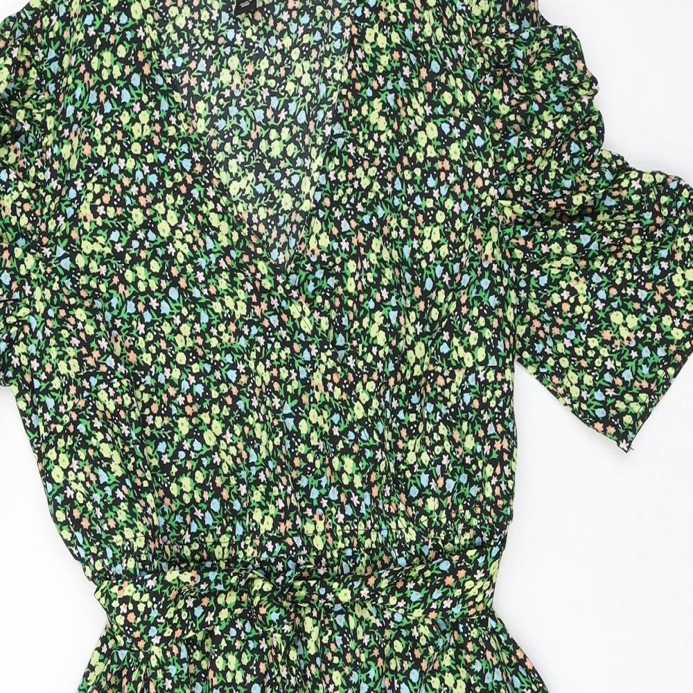New Look Maternity Womens Multicoloured Floral Polyester A-Line Size 12 V-Neck Pullover