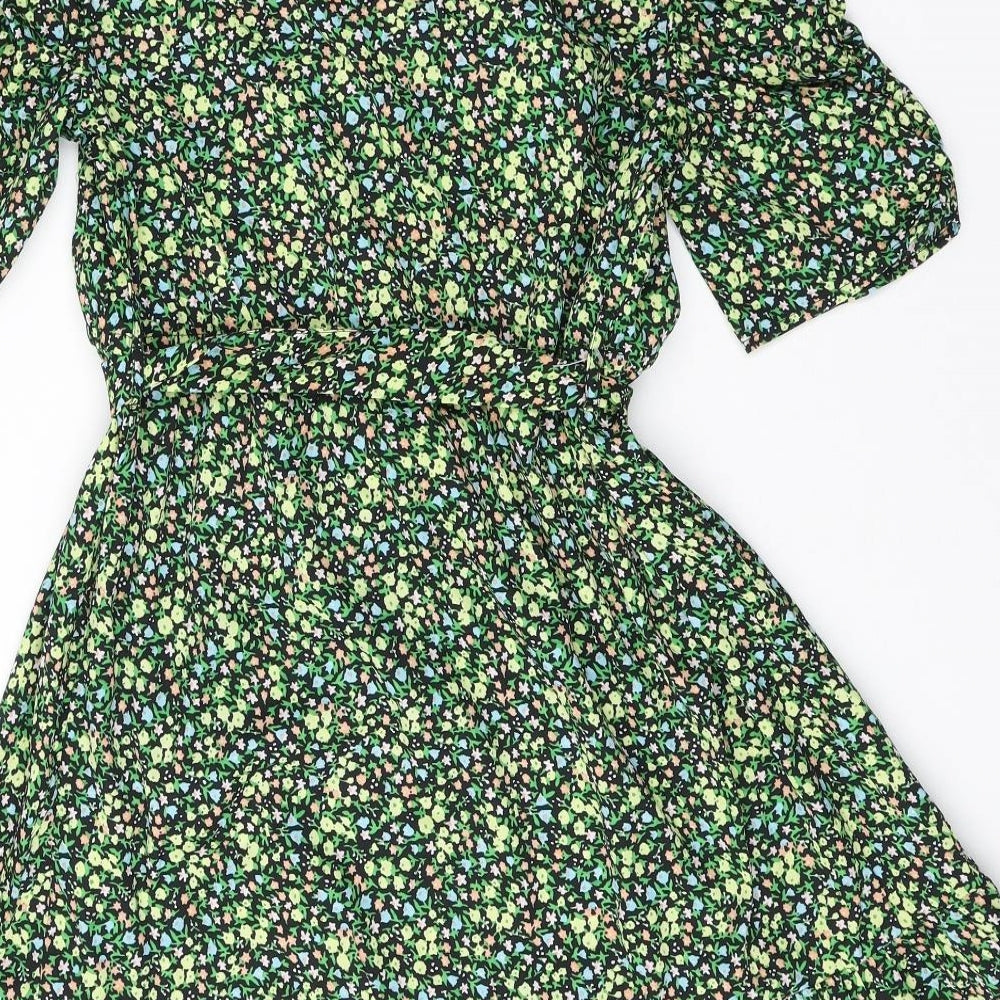 New Look Maternity Womens Multicoloured Floral Polyester A-Line Size 12 V-Neck Pullover