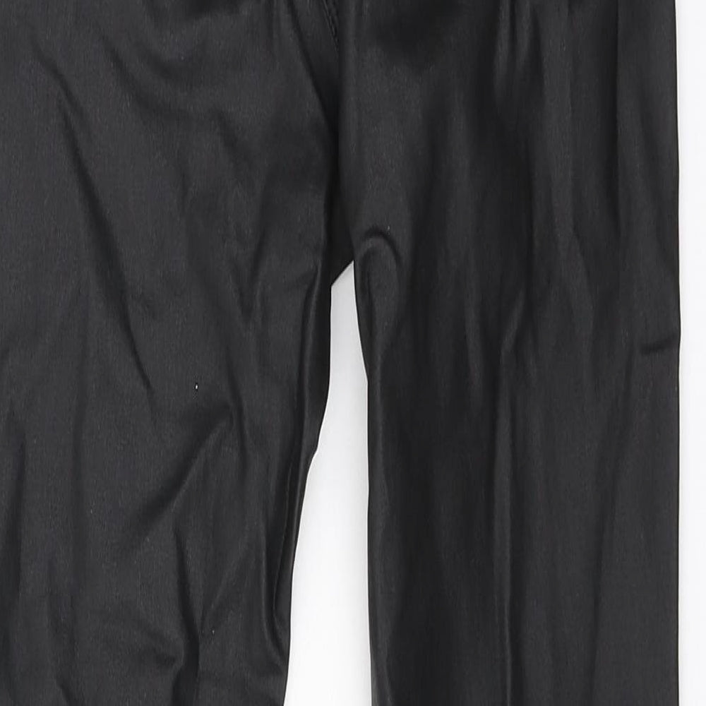 NEXT Womens Black Viscose Trousers Size 12 L27 in Regular
