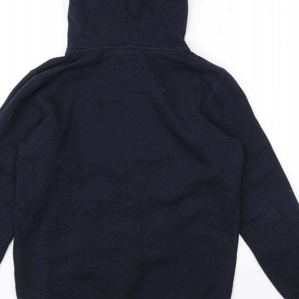 Jack Wills Womens Blue Cotton Pullover Hoodie Size 10 Pullover