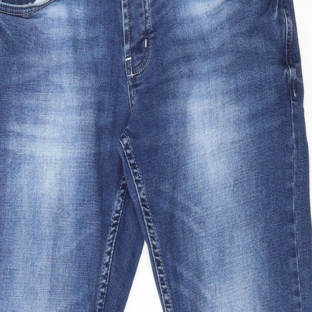 Diesel Mens Blue Cotton Straight Jeans Size 34 in L34 in Regular Button