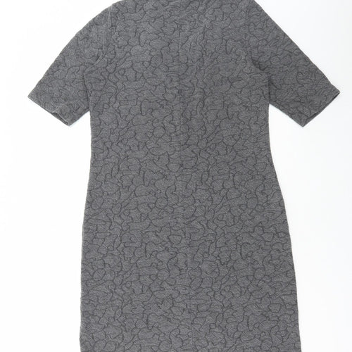 Sandwich Womens Grey Polyester A-Line Size M V-Neck Pullover