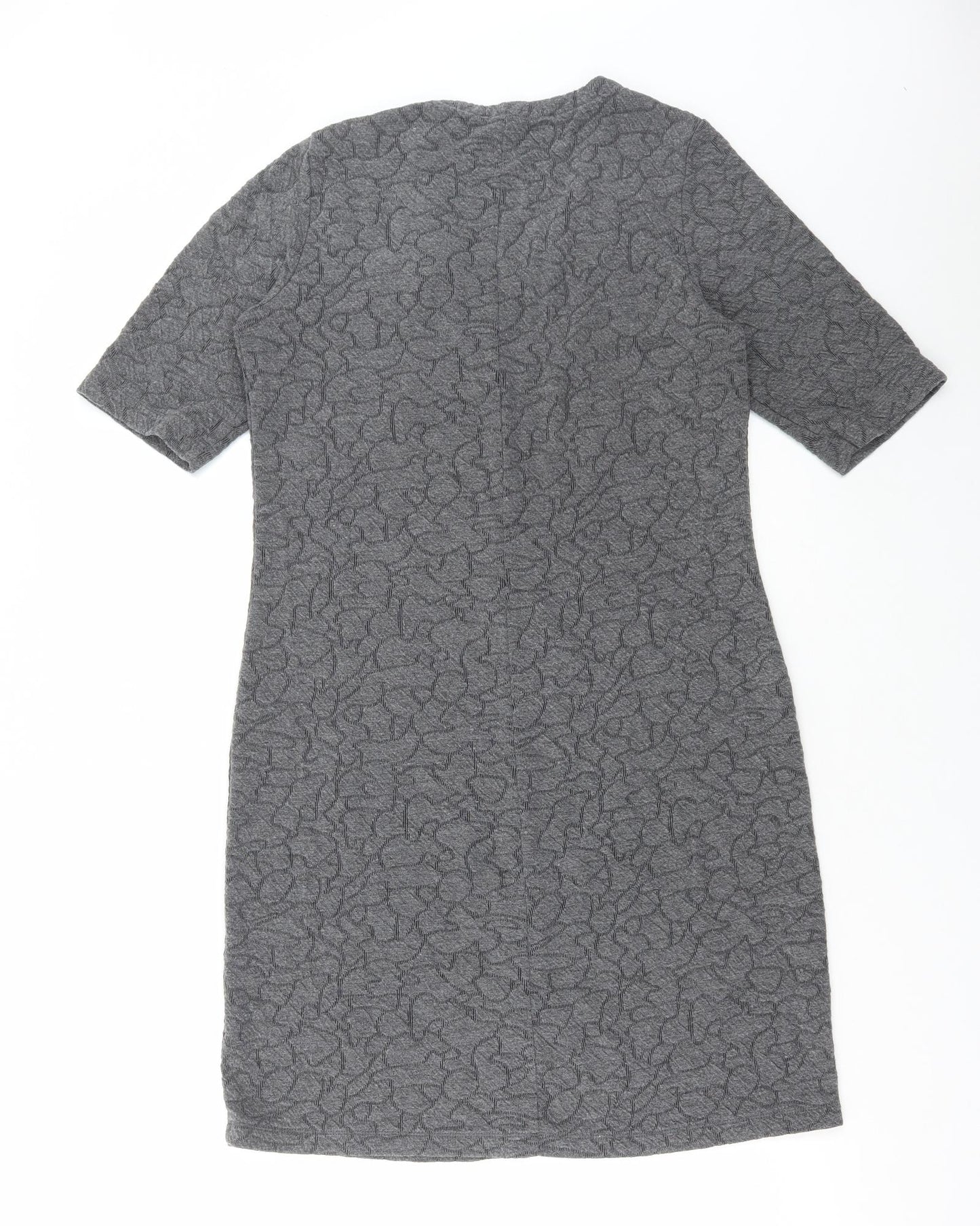 Sandwich Womens Grey Polyester A-Line Size M V-Neck Pullover