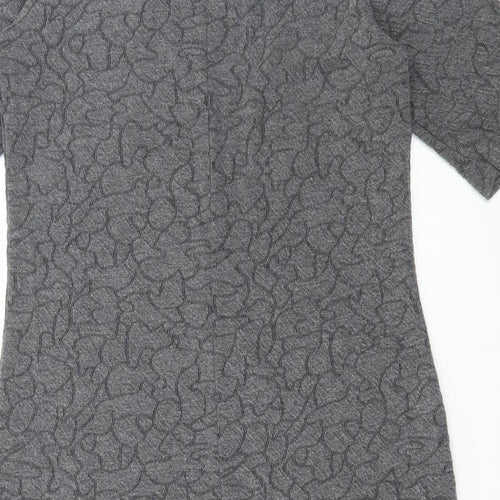 Sandwich Womens Grey Polyester A-Line Size M V-Neck Pullover