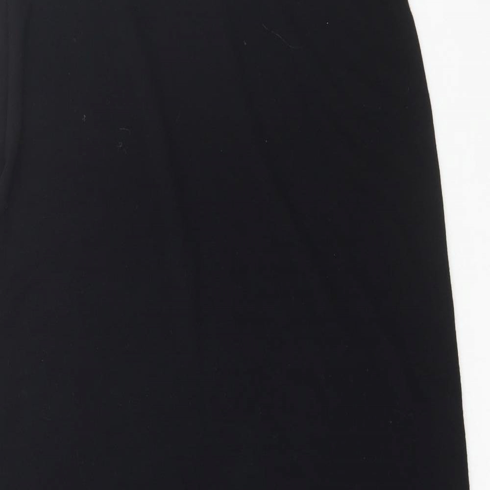 Twotone Womens Black Viscose A-Line Skirt Size M