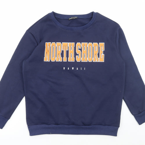 SheIn Womens Blue Polyester Pullover Sweatshirt Size M Pullover - North Shore Hawaii
